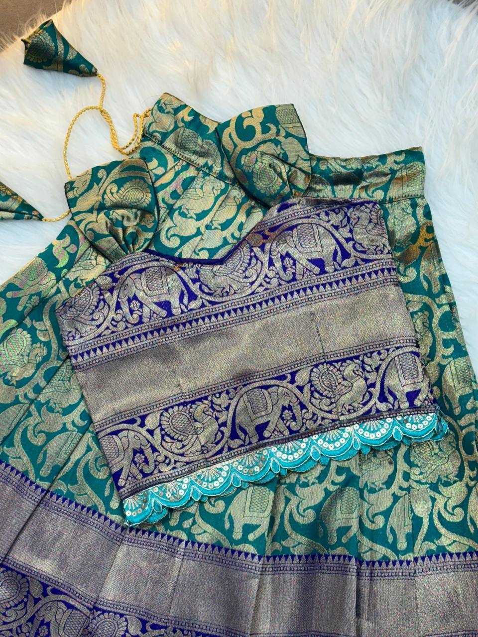 Ynf Soft Silk KESH709 06 Kids Wear Wholesale Kids Co-ord Set Kids Lehenga Choli Kids Festive Wear Manufacturer- Kapda Export