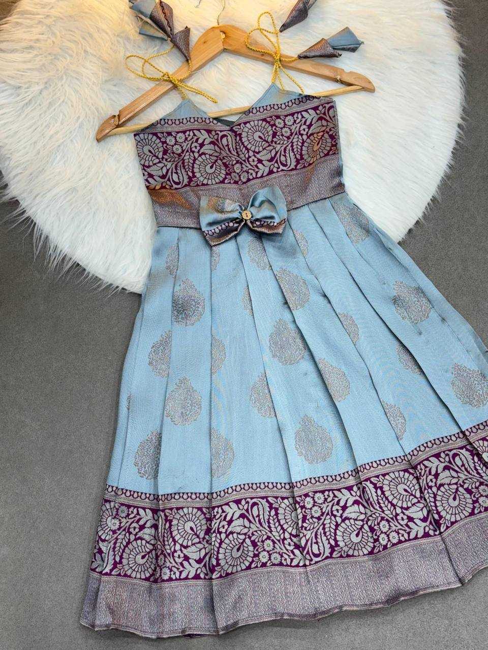 Ynf Soft Silk KESH709 08 Kids Wear Wholesale Kids Gown Kids Co-ord Set Kids Ethnic Wear Manufacturer- Kapda Export