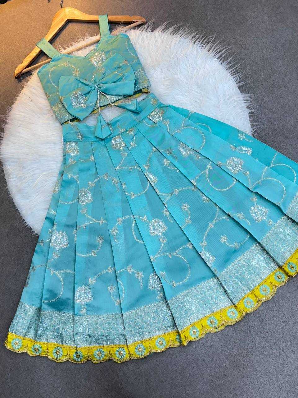 Ynf Soft Silk KESH709 09 Kids Wear Wholesale Kids Co-ord Set Ethnic Dresses For Kids Kids Lehenga Choli Manufacturer- Kapda Export