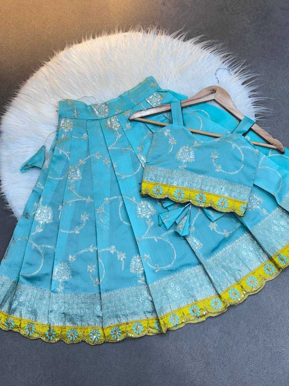 Ynf Soft Silk KESH709 09 Kids Wear Wholesale Kids Co-ord Set Ethnic Dresses For Kids Kids Lehenga Choli Manufacturer- Kapda Export
