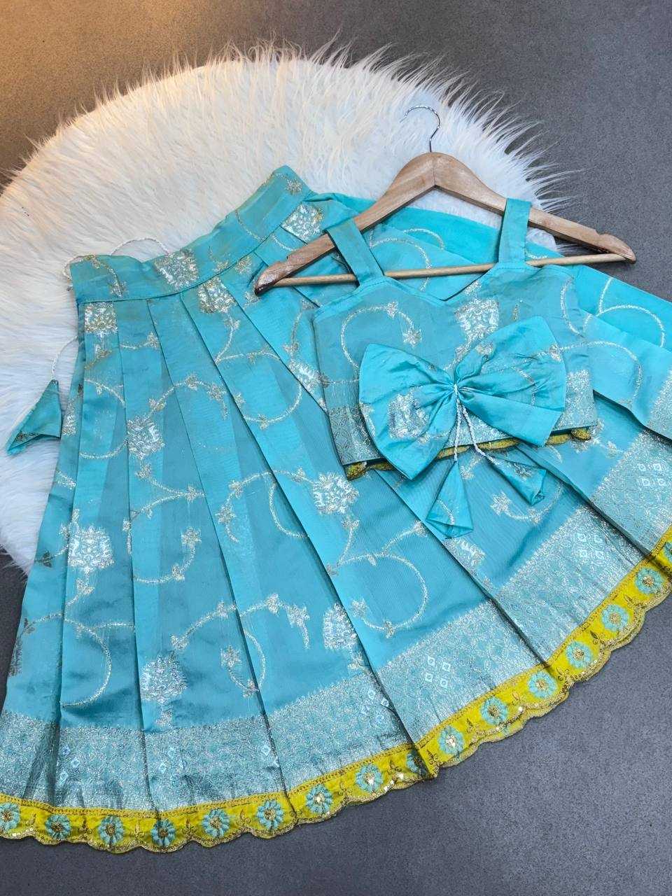 Ynf Soft Silk KESH709 09 Kids Wear Wholesale Kids Co-ord Set Ethnic Dresses For Kids Kids Lehenga Choli Manufacturer- Kapda Export