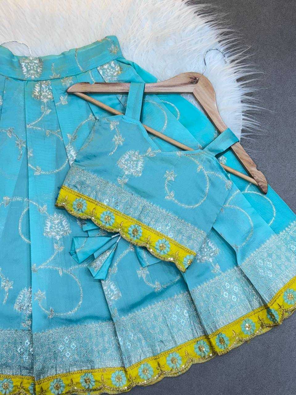 Ynf Soft Silk KESH709 09 Kids Wear Wholesale Kids Co-ord Set Ethnic Dresses For Kids Kids Lehenga Choli Manufacturer- Kapda Export