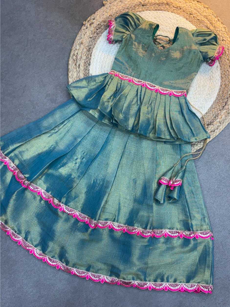 Ynf Soft Silk KESH709 10 Kids Wear Wholesale Kids Ethnic Wear Indian Wear For Kids Kids Lehenga Choli Manufacturer- Kapda Export