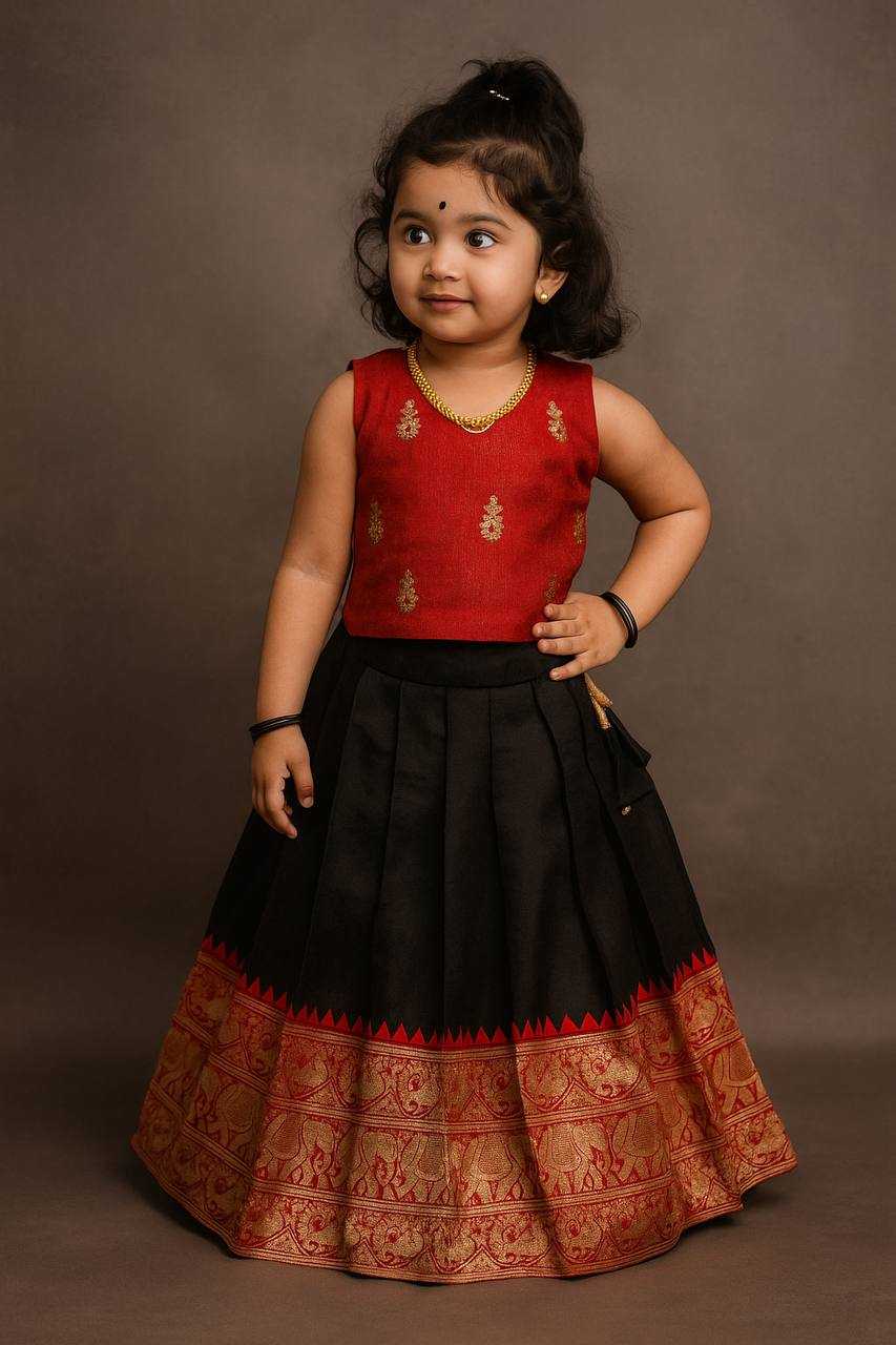 Ynf Soft Silk KESH709 12 Kids Wear Wholesale Kids Lehenga Kids Co-ord Set Kids Lehenga Choli Manufacturer- Kapda Export