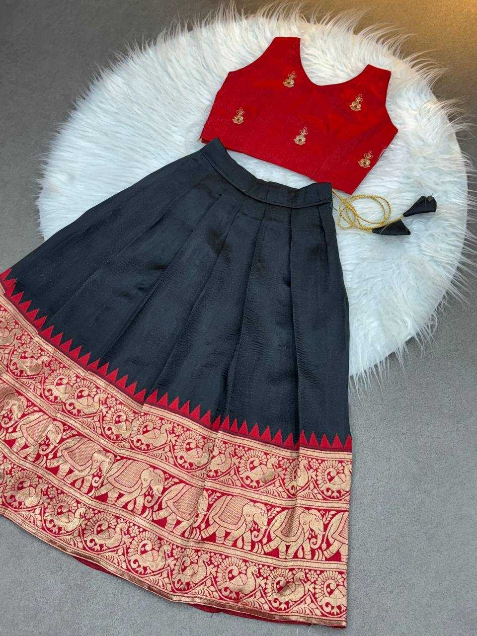 Ynf Soft Silk KESH709 12 Kids Wear Wholesale Kids Lehenga Kids Co-ord Set Kids Lehenga Choli Manufacturer- Kapda Export
