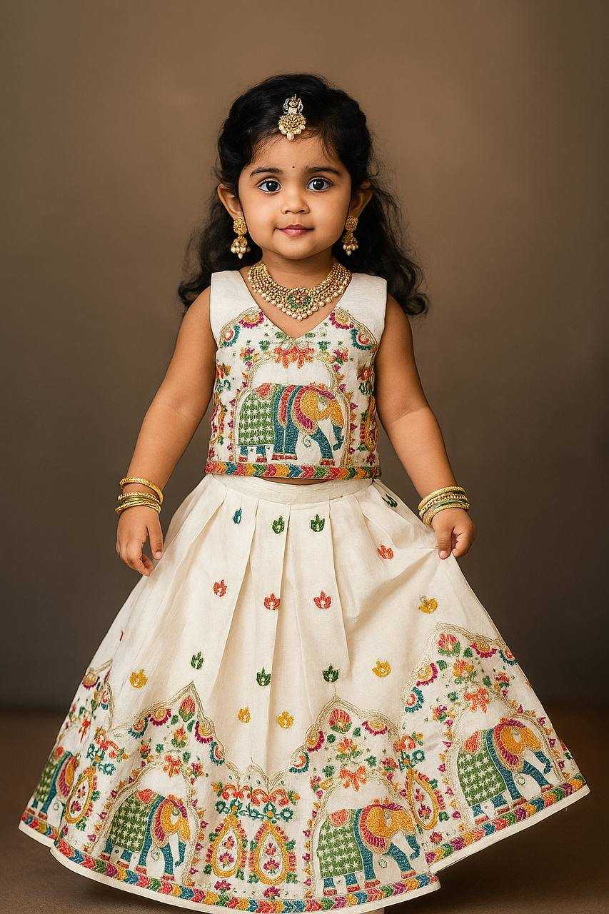 Ynf Soft Silk KESH709 17 Kids Wear Wholesale Kids Co-ord Set Kids Lehenga Choli Girls Ethnic Wear Manufacturer- Kapda Export
