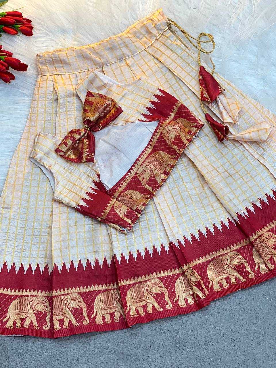 Ynf Soft Silk KESH709 17 Kids Wear Wholesale Kids Co-ord Set Kids Lehenga Choli Girls Ethnic Wear Manufacturer- Kapda Export