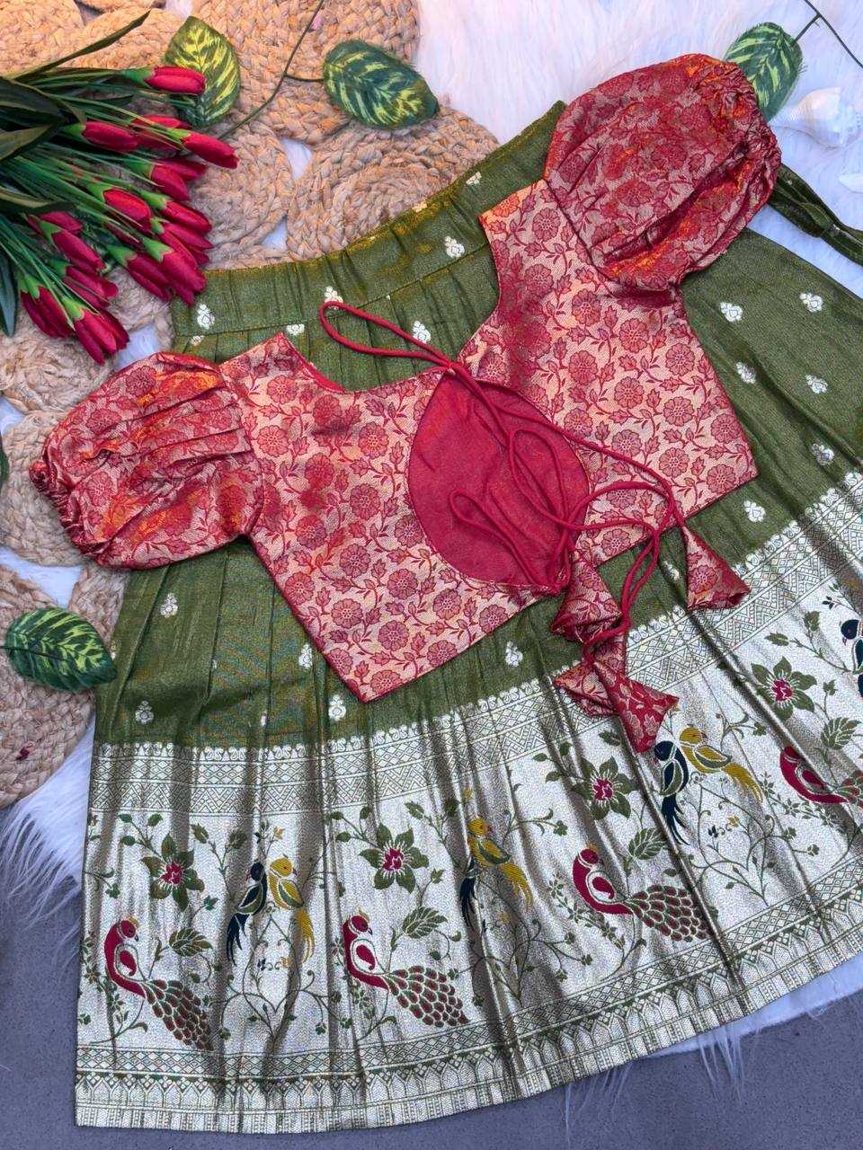 Ynf Soft Silk KESH709 23 Kids Wear Wholesale Kids Lehenga Kids Co-ord Set Kids Lehenga Choli Manufacturer- Kapda Export