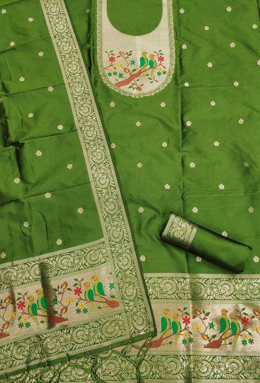 Ynf Soft Silk KESH714 003 Suits & Dresses Wholesale Unstitched Suits Wedding Suits Designer Suits Manufacturer- Kapda Export