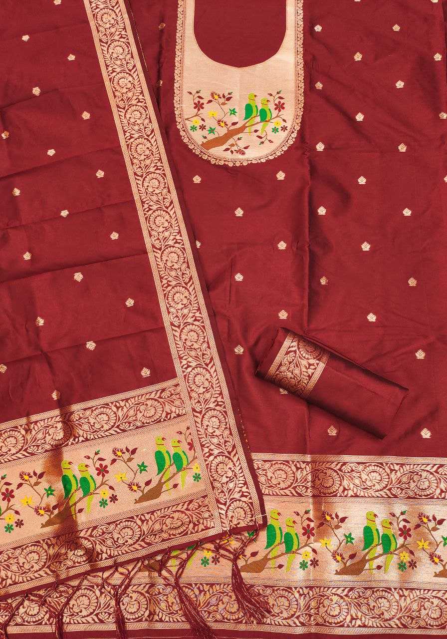 Ynf Soft Silk KESH714 003 Suits & Dresses Wholesale Unstitched Suits Wedding Suits Designer Suits Manufacturer- Kapda Export