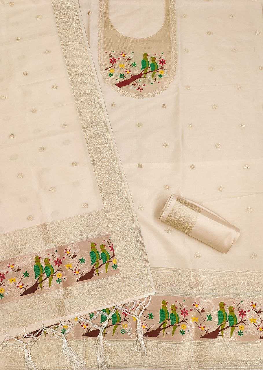 Ynf Soft Silk KESH714 003 Suits & Dresses Wholesale Unstitched Suits Wedding Suits Designer Suits Manufacturer- Kapda Export