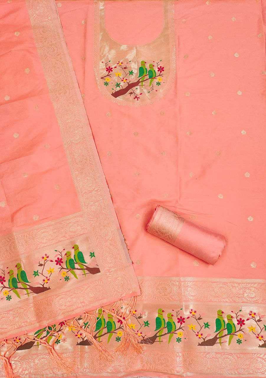 Ynf Soft Silk KESH714 003 Suits & Dresses Wholesale Unstitched Suits Wedding Suits Designer Suits Manufacturer- Kapda Export