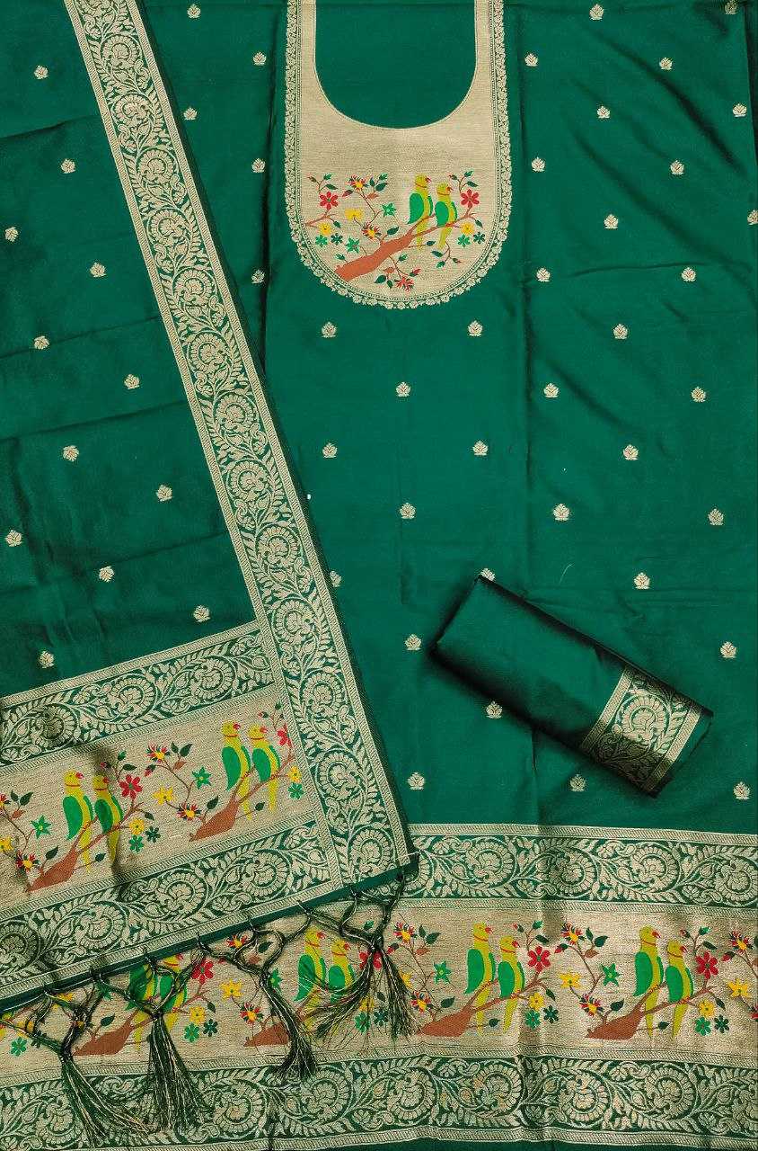 Ynf Soft Silk KESH714 003 Suits & Dresses Wholesale Unstitched Suits Wedding Suits Designer Suits Manufacturer- Kapda Export