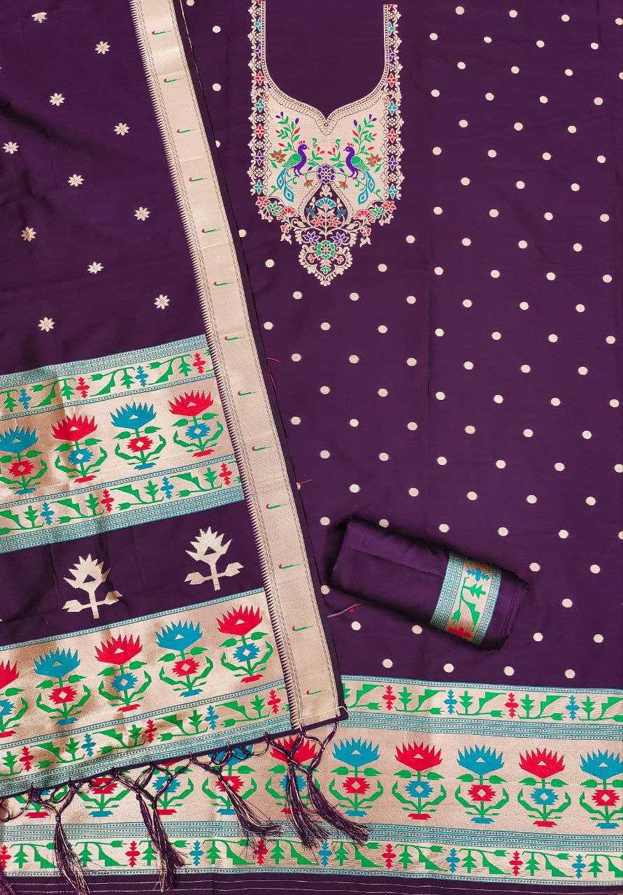 Ynf Soft Silk KESH714 004 Suits & Dresses Wholesale Unstitched Suits Ladies Silk Suit Designer Suits Manufacturer- Kapda Export