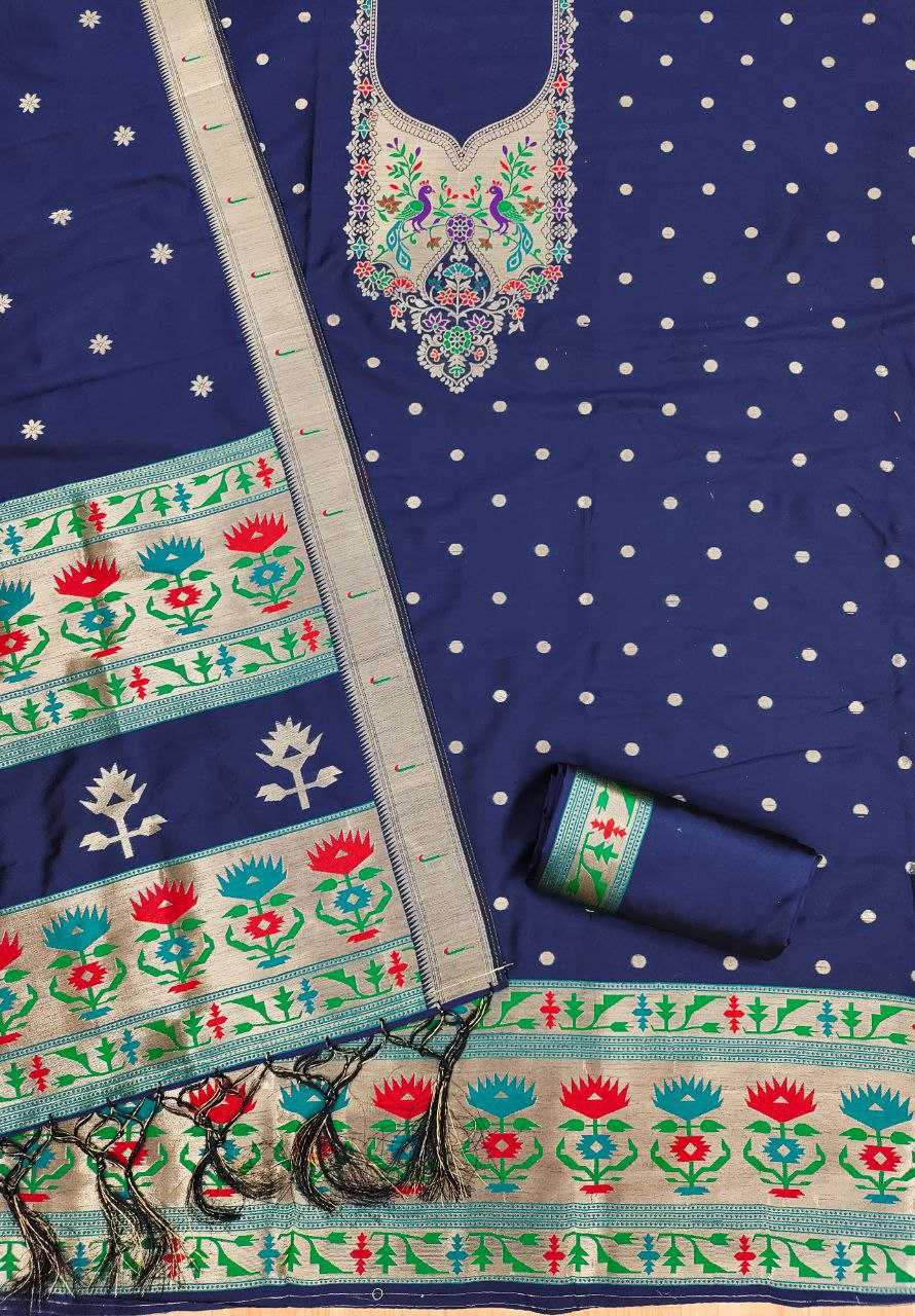 Ynf Soft Silk KESH714 004 Suits & Dresses Wholesale Unstitched Suits Ladies Silk Suit Designer Suits Manufacturer- Kapda Export