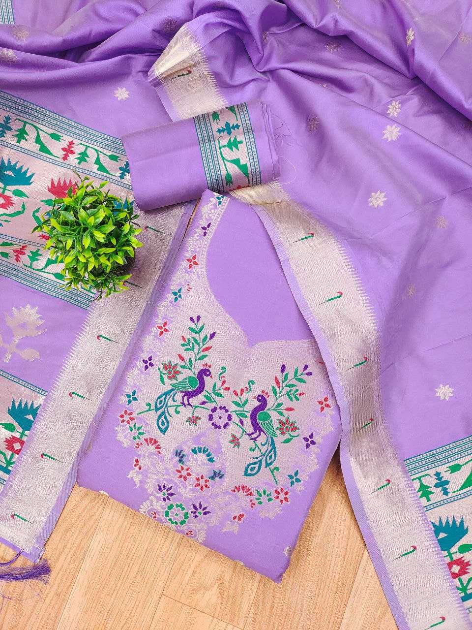 Ynf Soft Silk KESH714 004 Suits & Dresses Wholesale Unstitched Suits Ladies Silk Suit Designer Suits Manufacturer- Kapda Export