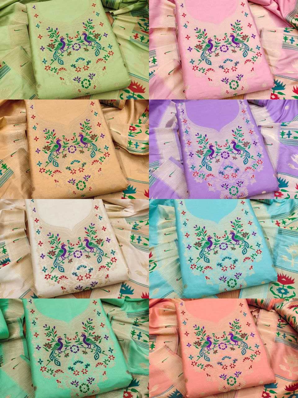 Ynf Soft Silk KESH714 004 Suits & Dresses Wholesale Unstitched Suits Ladies Silk Suit Designer Suits Manufacturer- Kapda Export