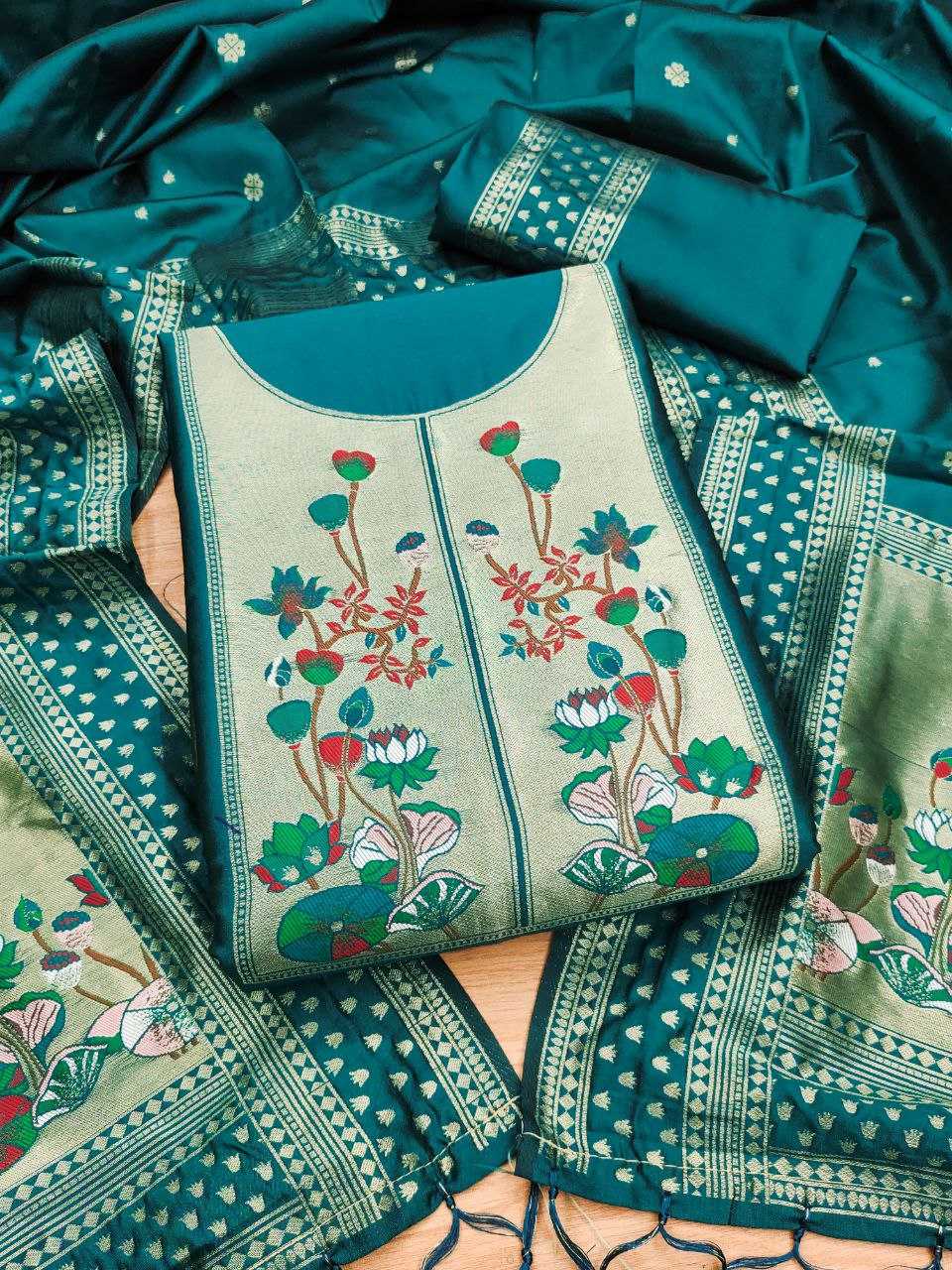 Ynf Soft Silk KESH714 006 Suits & Dresses Wholesale Unstitched Suits Party wear suits Ethnic Dresses Manufacturer- Kapda Export