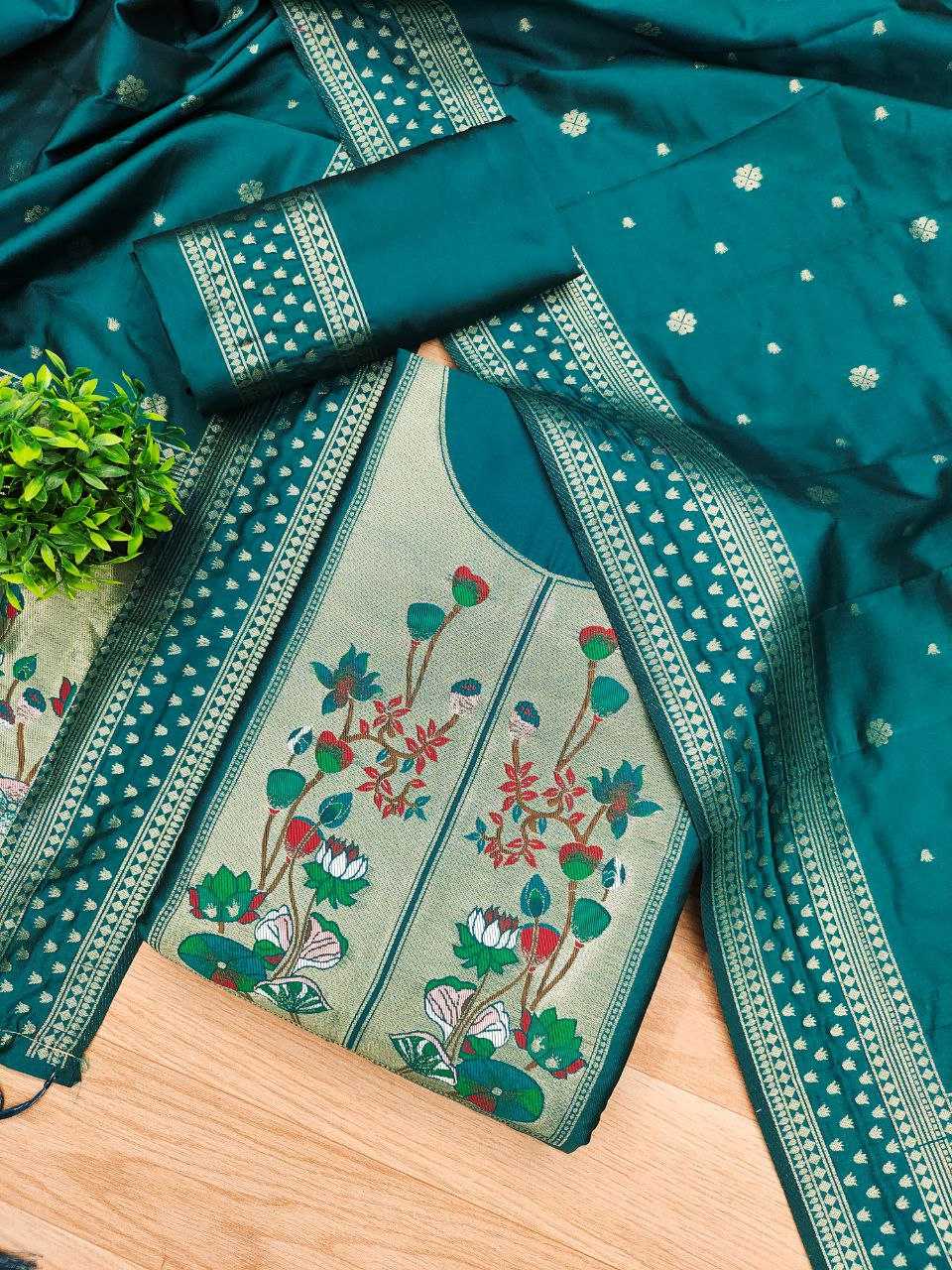 Ynf Soft Silk KESH714 006 Suits & Dresses Wholesale Unstitched Suits Party wear suits Ethnic Dresses Manufacturer- Kapda Export