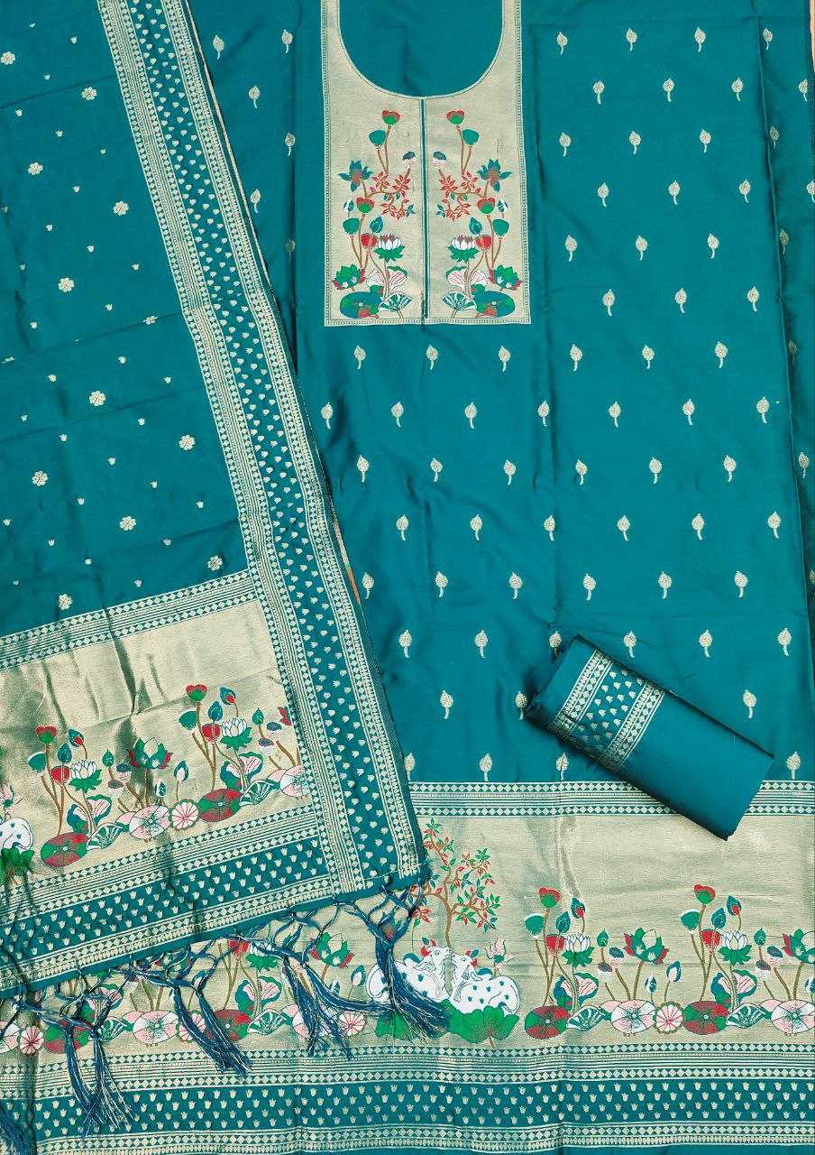 Ynf Soft Silk KESH714 006 Suits & Dresses Wholesale Unstitched Suits Party wear suits Ethnic Dresses Manufacturer- Kapda Export