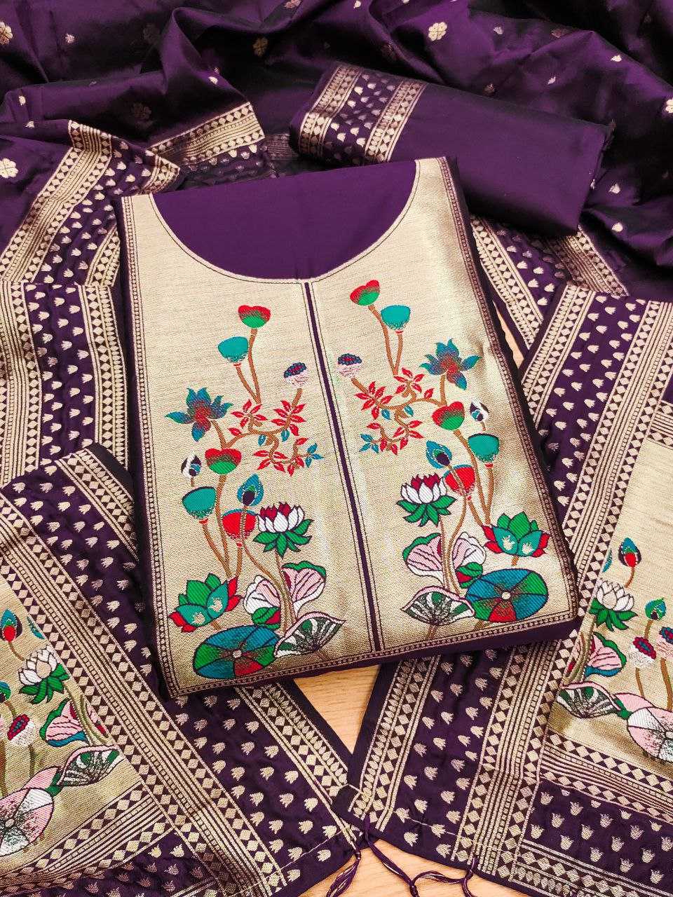 Ynf Soft Silk KESH714 006 Suits & Dresses Wholesale Unstitched Suits Party wear suits Ethnic Dresses Manufacturer- Kapda Export