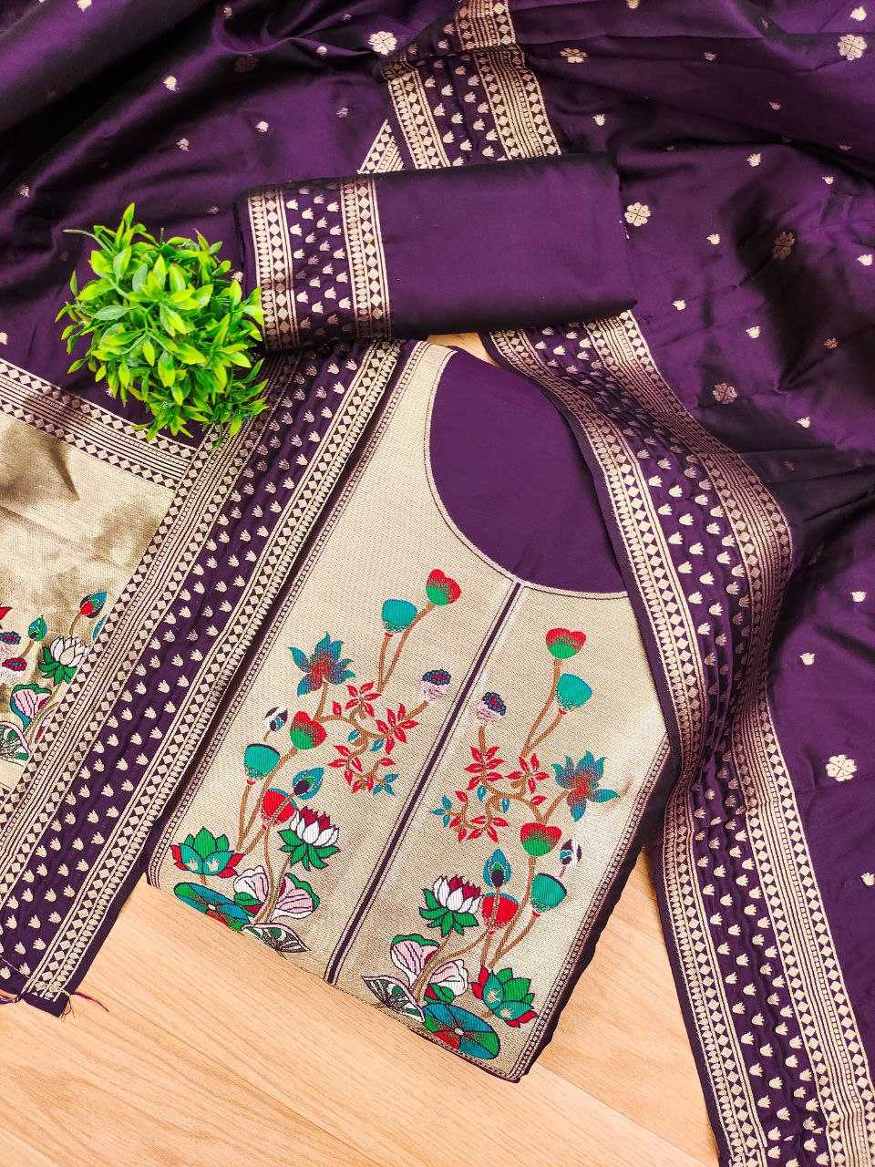 Ynf Soft Silk KESH714 006 Suits & Dresses Wholesale Unstitched Suits Party wear suits Ethnic Dresses Manufacturer- Kapda Export