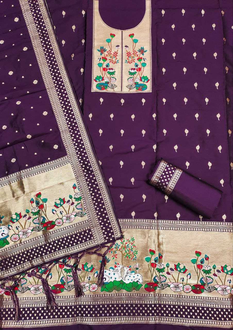 Ynf Soft Silk KESH714 006 Suits & Dresses Wholesale Unstitched Suits Party wear suits Ethnic Dresses Manufacturer- Kapda Export