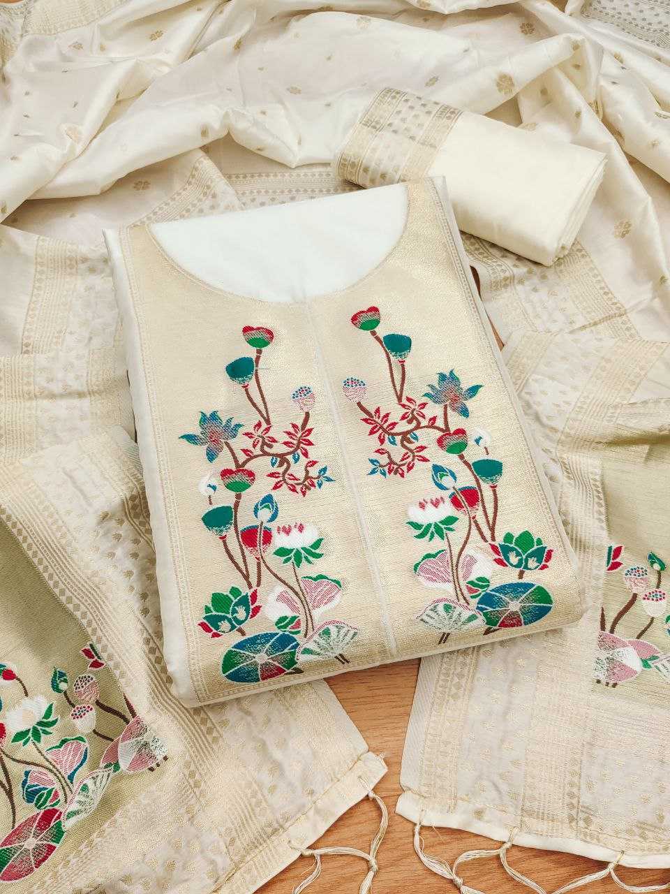 Ynf Soft Silk KESH714 006 Suits & Dresses Wholesale Unstitched Suits Party wear suits Ethnic Dresses Manufacturer- Kapda Export