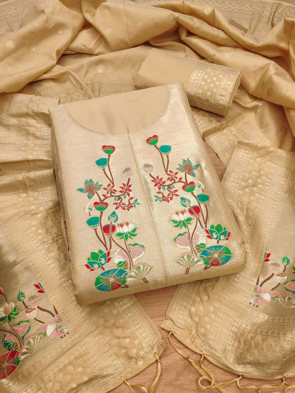 Ynf Soft Silk KESH714 006 Suits & Dresses Wholesale Unstitched Suits Party wear suits Ethnic Dresses Manufacturer- Kapda Export