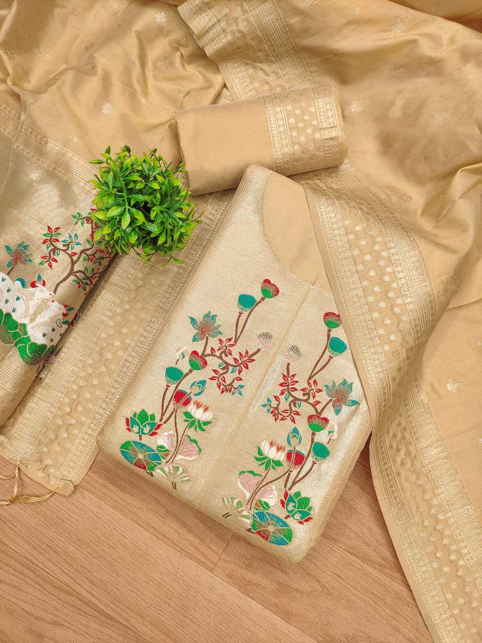 Ynf Soft Silk KESH714 006 Suits & Dresses Wholesale Unstitched Suits Party wear suits Ethnic Dresses Manufacturer- Kapda Export