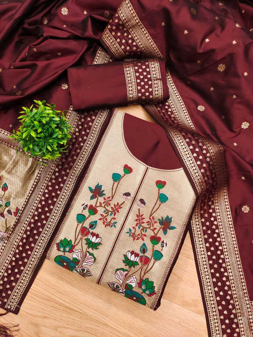 Ynf Soft Silk KESH714 006 Suits & Dresses Wholesale Unstitched Suits Party wear suits Ethnic Dresses Manufacturer- Kapda Export