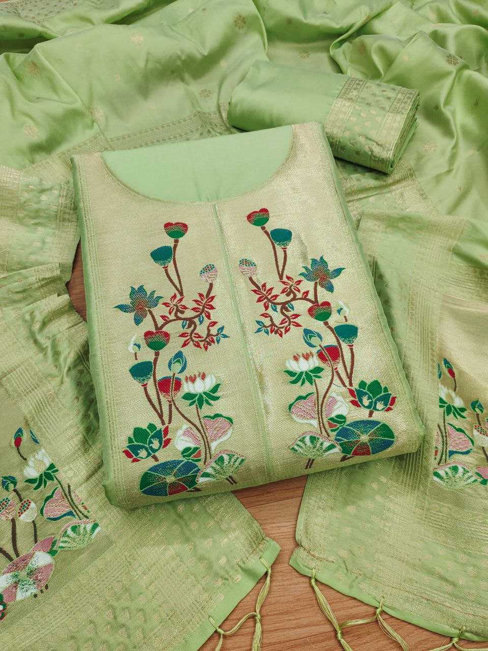 Ynf Soft Silk KESH714 006 Suits & Dresses Wholesale Unstitched Suits Party wear suits Ethnic Dresses Manufacturer- Kapda Export