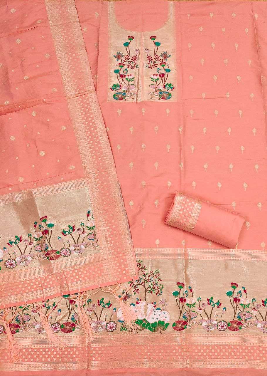 Ynf Soft Silk KESH714 006 Suits & Dresses Wholesale Unstitched Suits Party wear suits Ethnic Dresses Manufacturer- Kapda Export