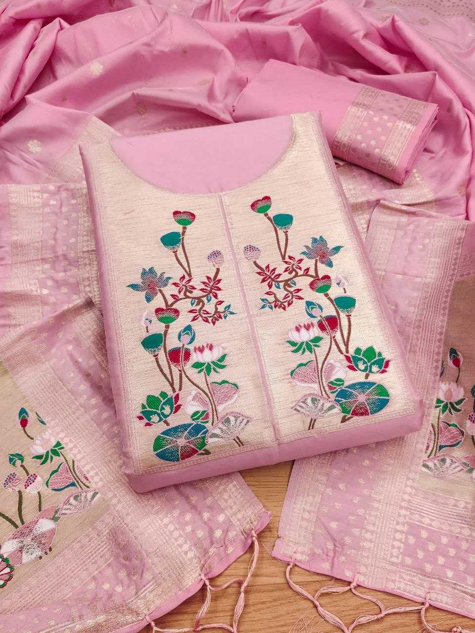 Ynf Soft Silk KESH714 006 Suits & Dresses Wholesale Unstitched Suits Party wear suits Ethnic Dresses Manufacturer- Kapda Export