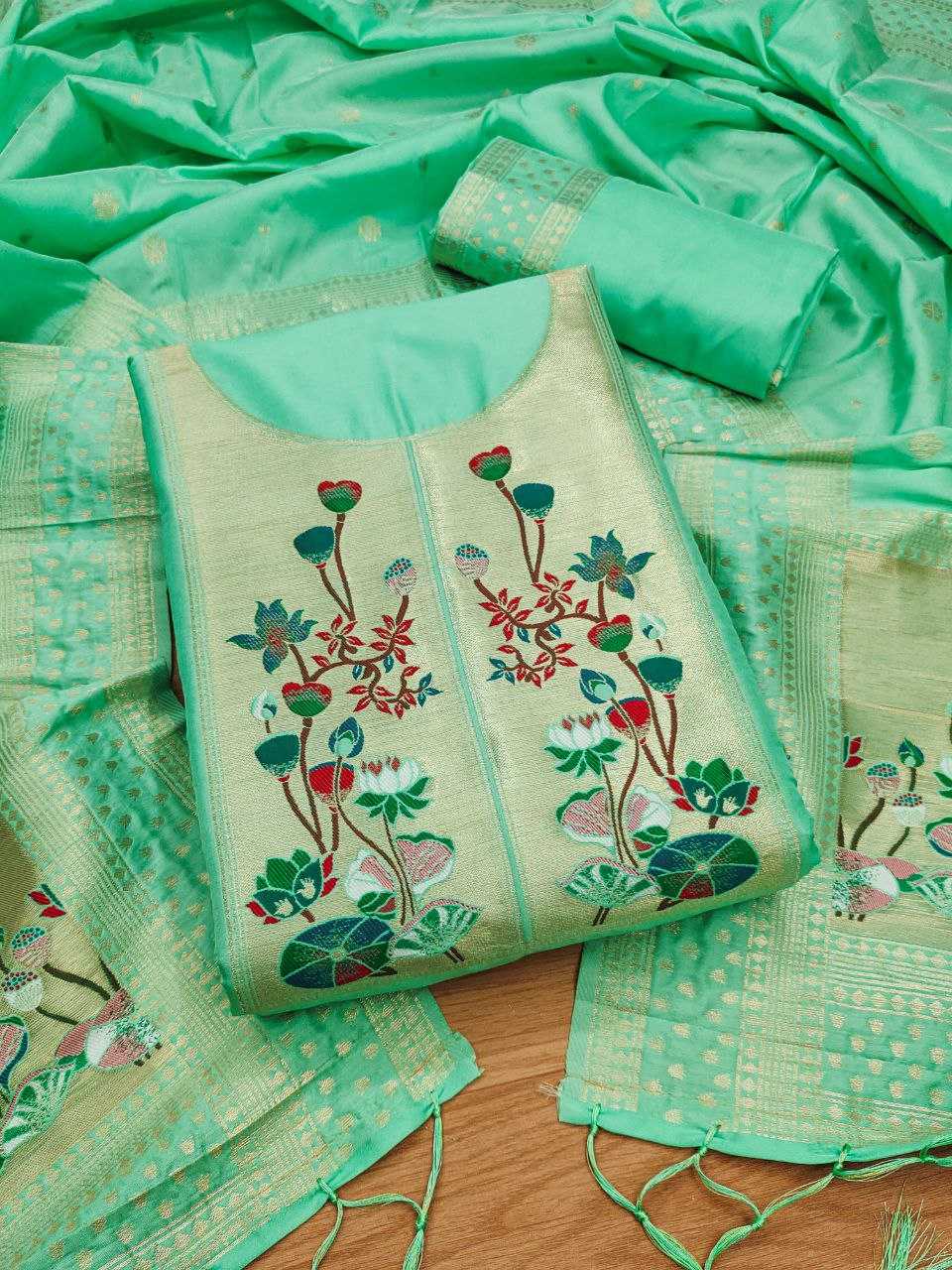 Ynf Soft Silk KESH714 006 Suits & Dresses Wholesale Unstitched Suits Party wear suits Ethnic Dresses Manufacturer- Kapda Export