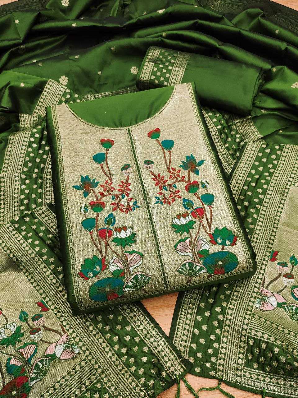 Ynf Soft Silk KESH714 006 Suits & Dresses Wholesale Unstitched Suits Party wear suits Ethnic Dresses Manufacturer- Kapda Export