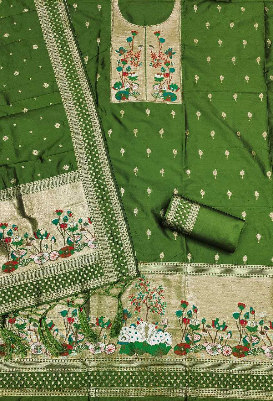 Ynf Soft Silk KESH714 006 Suits & Dresses Wholesale Unstitched Suits Party wear suits Ethnic Dresses Manufacturer- Kapda Export