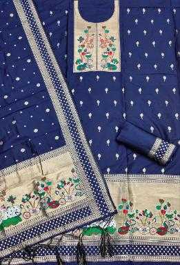 Ynf Soft Silk KESH714 007 Suits & Dresses Wholesale Unstitched Suits Wedding Suits Designer Suits Manufacturer- Kapda Export