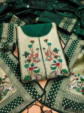 Ynf Soft Silk KESH714 007 Suits & Dresses Wholesale Unstitched Suits Wedding Suits Designer Suits Manufacturer- Kapda Export