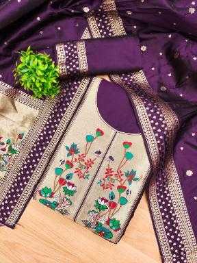 Ynf Soft Silk KESH714 007 Suits & Dresses Wholesale Unstitched Suits Wedding Suits Designer Suits Manufacturer- Kapda Export