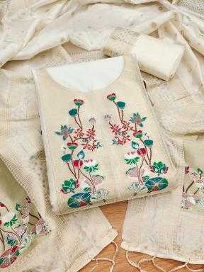 Ynf Soft Silk KESH714 007 Suits & Dresses Wholesale Unstitched Suits Wedding Suits Designer Suits Manufacturer- Kapda Export