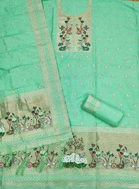 Ynf Soft Silk KESH714 007 Suits & Dresses Wholesale Unstitched Suits Wedding Suits Designer Suits Manufacturer- Kapda Export