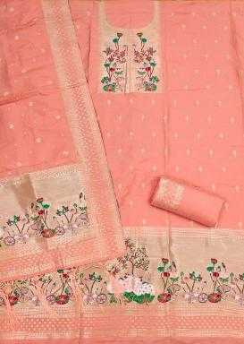 Ynf Soft Silk KESH714 007 Suits & Dresses Wholesale Unstitched Suits Wedding Suits Designer Suits Manufacturer- Kapda Export