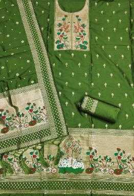 Ynf Soft Silk KESH714 007 Suits & Dresses Wholesale Unstitched Suits Wedding Suits Designer Suits Manufacturer- Kapda Export