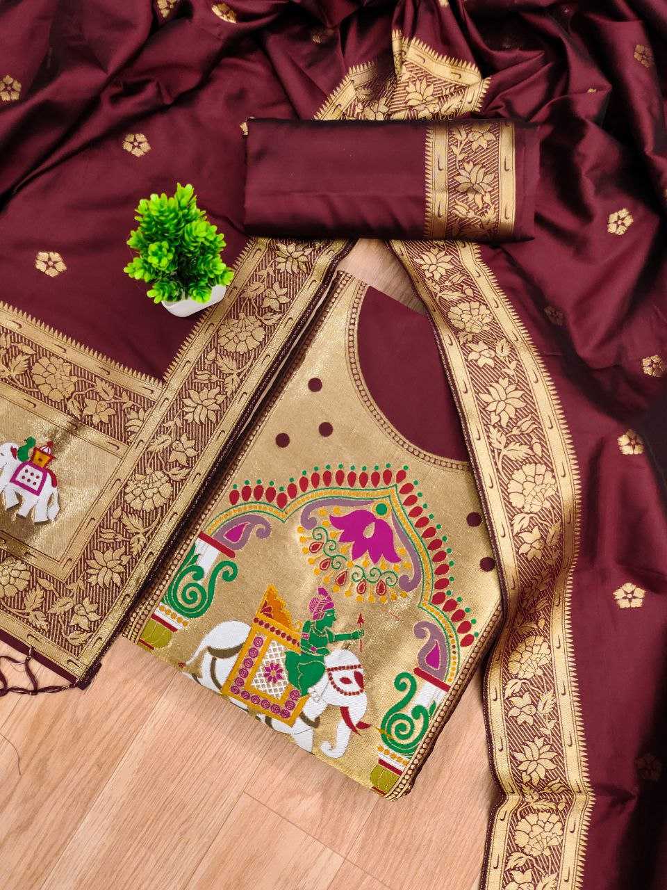 Ynf Soft Silk KESH714 014 Suits & Dresses Wholesale Unstitched Suits Wedding Suits Designer Suits Manufacturer- Kapda Export