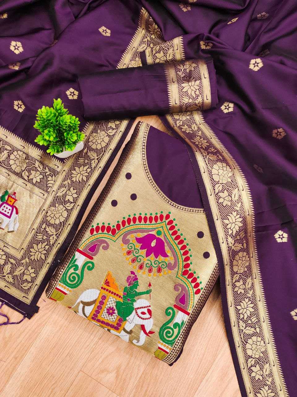 Ynf Soft Silk KESH714 014 Suits & Dresses Wholesale Unstitched Suits Wedding Suits Designer Suits Manufacturer- Kapda Export