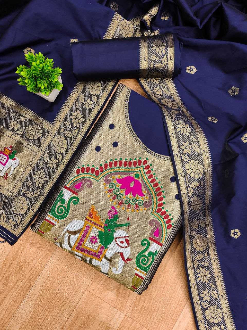 Ynf Soft Silk KESH714 014 Suits & Dresses Wholesale Unstitched Suits Wedding Suits Designer Suits Manufacturer- Kapda Export