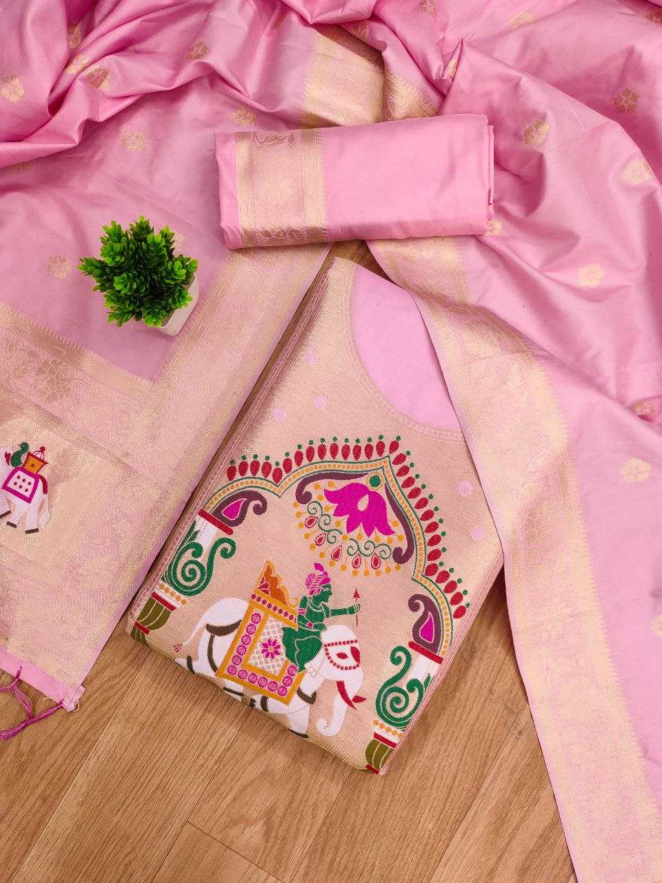 Ynf Soft Silk KESH714 014 Suits & Dresses Wholesale Unstitched Suits Wedding Suits Designer Suits Manufacturer- Kapda Export