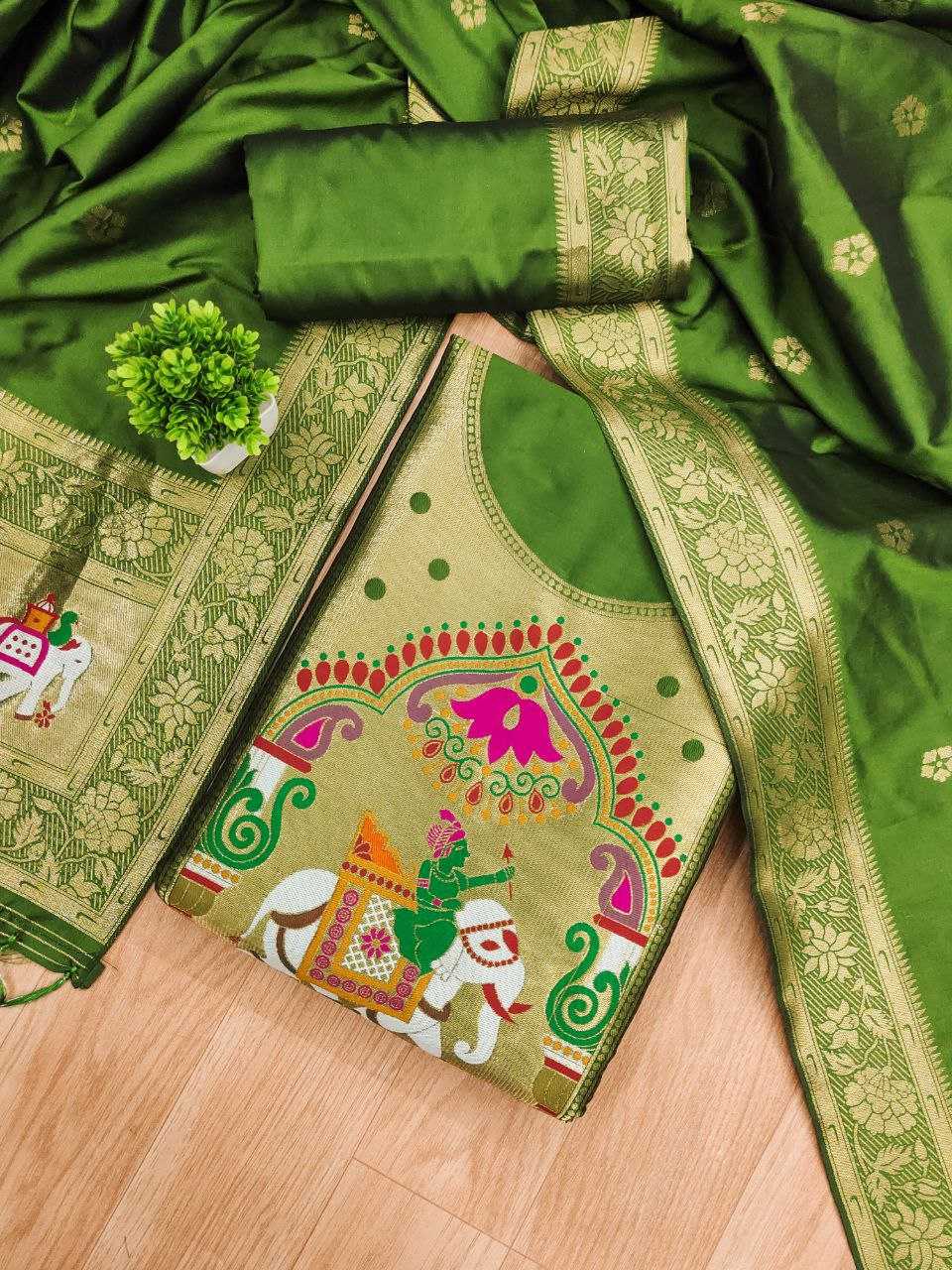 Ynf Soft Silk KESH714 014 Suits & Dresses Wholesale Unstitched Suits Wedding Suits Designer Suits Manufacturer- Kapda Export