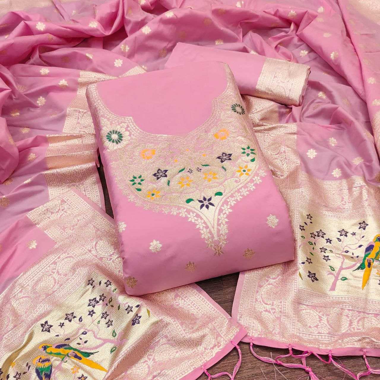 Ynf Soft Silk KESH714 SOFIA Suits & Dresses Wholesale Unstitched Suits Ladies Silk Suit Designer Suits Manufacturer- Kapda Export